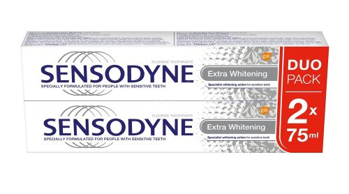 Fogkrém gyerekeknek - Sensodyne extra fehérítő fogkrém 2x75ml
