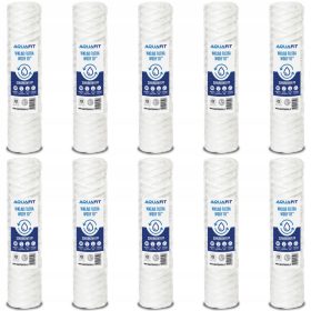   Aquafit szűrőpatron Vízszűrő patron 10 hüvelykes String PP 100 mikron 0 l