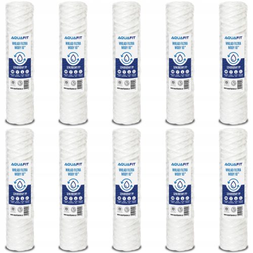  Aquafit szűrőpatron Vízszűrő patron 10 hüvelykes String PP 100 mikron 0 l