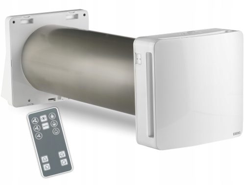 Rekuperátor - Fürdőszoba ventilátor 100 matt üveg higrosztát