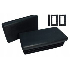   Műanyag Oszlopsapka - Kupak profilokhoz 60x40 100 DB, FEKETE