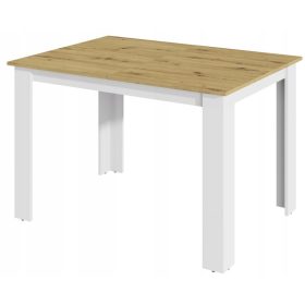  Összecsukható asztal Kongó ext 170x80 tölgy kézműves biały