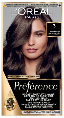  Brasil L'Oreal Recital Preference Dark Brown hajfesték 120 ml