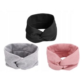   Gyermek fejpánt - 3 széles zenekarkészlet a lányok színekhez