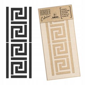   Stencil festéshez - Festési sablon / 21x45 cm / bordiure / szimmetria