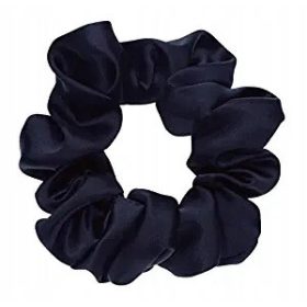   Gyermek hajgumi - Selyem haj elasztikus 100% selyem sötétkék ingyen