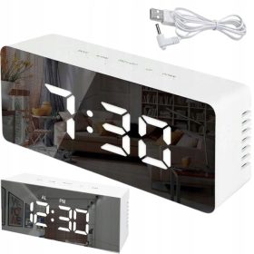   Óra a gyerekszobába - LED óra elektronikus tükör hőmérő ébresztőóra