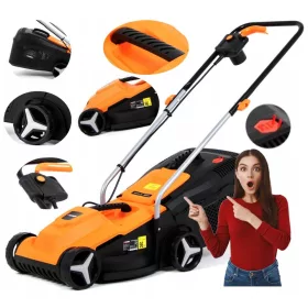  Elektromos fűnyíró - Elektromos fűnyíró 1000W erős 3500 RPM kosár