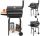  NAGY KERTI SZÉN GRILL FEDŐ HŐMÉRŐVEL ACÉR Rács 47cm LUND