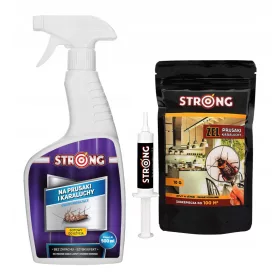    Csótányok ellen Erős 0,1 kg 10 ml + Folyadék csótányok, hangyák, pókok, bolhák, poloskák, ezüsthal ellen Erős 0,6 kg