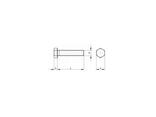 Középső bilincs és hatlapfejű csavar készlet M8x25x10 mm KIARUSITAS
