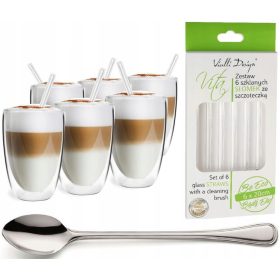   Koktél pohár - Vialli Design kávés-teás poharak 350 ml 6 db.