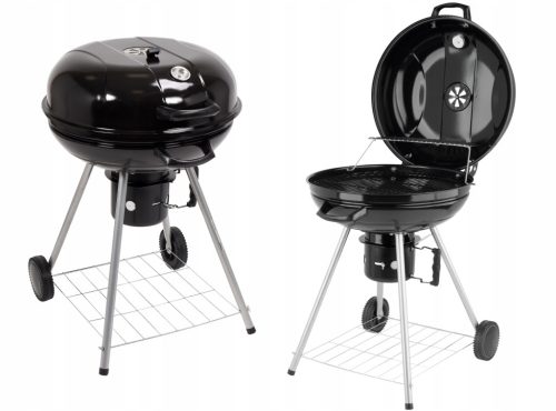  KEREK KERTI SZÉN GRILL FEDŐVEL, ÁTMÉRŐ 54 CM LUND 99584