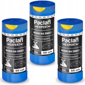   Szemeteszsákok - PACLAN EXPERT Szemeteszsákok ragasztószalaggal 60 L 3 ROLLER