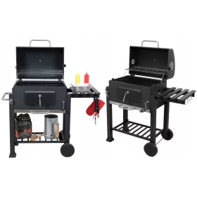   Faszenes grill - A Deluxe Garden Grill hamutartót egy nagy rostély borítja