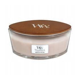   Gyertya - Vanilla & Sea Salt Woodwick szója illatú gyertya, 1 db.