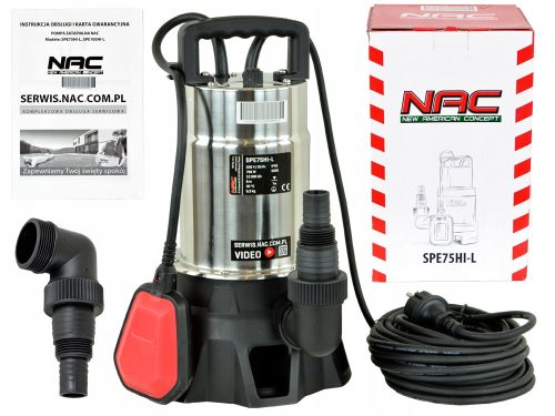  NAC 750 W-os búvárszivattyú 15.000 l/h