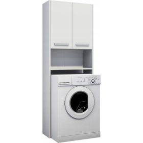 Fürdőszoba szekrény a mosógép felett Frania - Fehér
