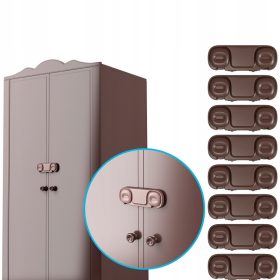   Gyermekbiztonsági biztosítás - 8x bútorok védelme a szekrény fiókjainak