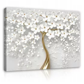   Falfestészet - Vászon falfestmény a nappaliba TREE 3D 120x80