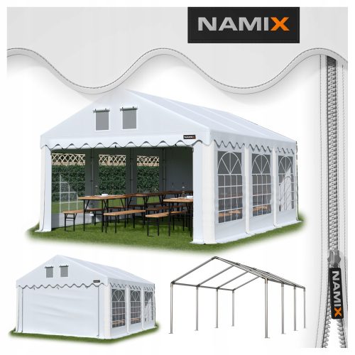 Kerti pavilon, sátrak - NAMIX sátor több mint 8 falú 4 x 6 x 3,1 m