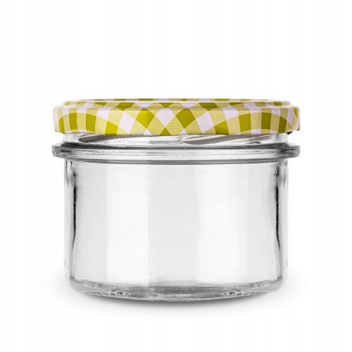 Élelmiszertartó - 235 ml-es tégely befőttekhez, pástétomokhoz, mézhez csavaros kupakkal