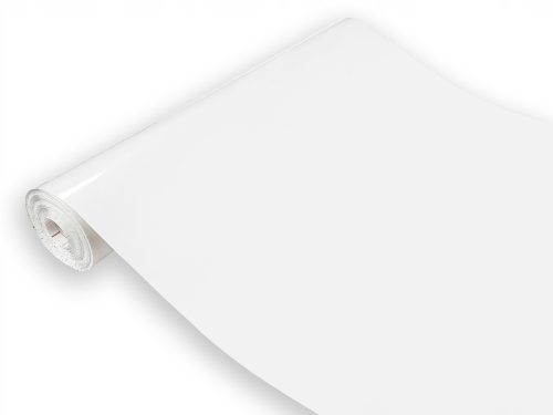  Fehér fényes öntapadó fólia bútorokhoz 45cm barkács