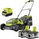  Ryobi akkumulátoros fűnyíró 37 cm