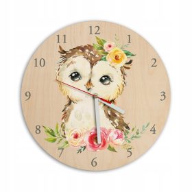   Óra a gyerekszobába - Csendes falórát egy gyermekszoba bagoly 4 számjegyhez