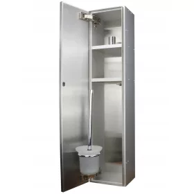    Fürdőszoba szekrény WC keféhez és papírhoz UP Unterputz modul ezüst