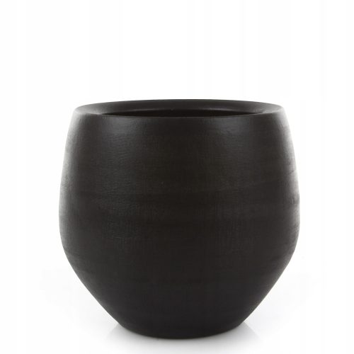  Edelman virágcserép 26 cm x 26 x 23 cm átmérőjű 26 cm kerámia fekete