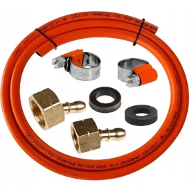 Gázkészlet egy turisztikai henger kitöltő tömlője