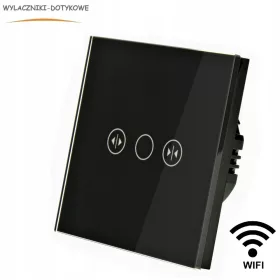   Vakkapcsoló Érintős, süllyesztett Induál fekete MT-K-WIFI-86-B