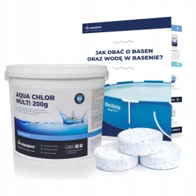   Medence kémia - Klór tabletta multi 200g 6in1 a kémiai medencéhez