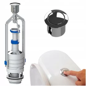  Leeresztő szelep Kk-Pol ZSB/210 1 1/2'' + WC tartály leeresztő szelep gomb
