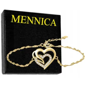  Mennica Bydgoska szív karkötő, 21 cm, arany