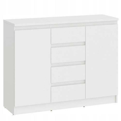 Wioletta 2d4s 109cm fehér mafmeble fiókos mellkas