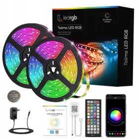   LED szalag 12M RGB 5050 Bluetooth alkalmazás mobil pilóta zenei készlet 12 V -os készlet