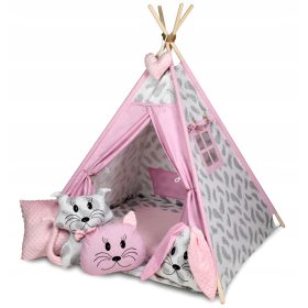   Gyermek sátor - Tipi tipi tipe 4 párnapárnák medál+szőnyeg