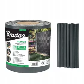   Kerítés háló, drótfonat - Kerítésszalag 19x35 szilárd grafit antracit