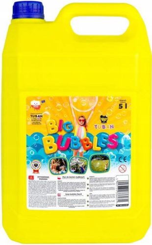 Bublifuk gyerekeknek - FOLYADÉK NAGY SZAPPANBUBORÉKOKHOZ 5L-ES PALACK