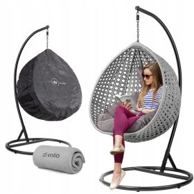   Akasztószék - Kerti swing kókuszfüggő karosszék + fedél