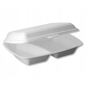   Eldobható étkészlet - Kétrészes menüdoboz, ebédtartó 125 db.