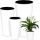  Deco4Home virágcserép 25 cm x 25 x 48 cm műanyag fehér + 2 egyéb termék