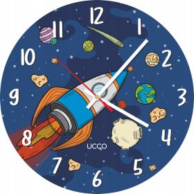   Óra a gyerekszobába - Gyerekfalak. Kosmos Planet rakétája