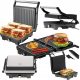  Kontakt, panini, összecsukható elektromos grill Adler AD 3051 ezüst/szürke 2800 W
