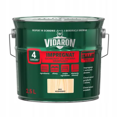 Vidaron V01 fa impregnálás, színtelen, 2,5 l