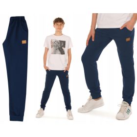    Fiú melegítőnadrág SZUPER MINŐSÉGI tréningruha 170-es méretű sötétkék Produkt.PL