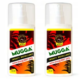   Rovarriasztó - 2x szúnyog spray -mugga erős 50% deet kullancsok