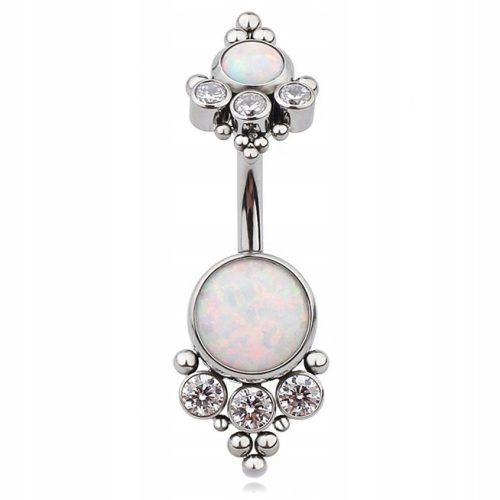  BELLY RING OPAL OP-18 TITANIUM G23 1.6/10